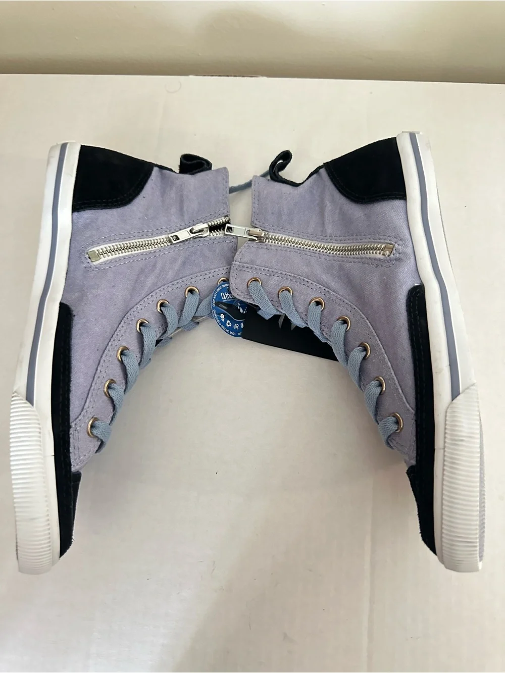 Burnetie Side Zip High Top Sneakers 7